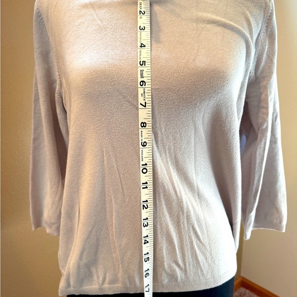 Philosophy 3/4 Sleeve Light Weight Sweater with a Zipped back Womens XL - Picture 3 of 5